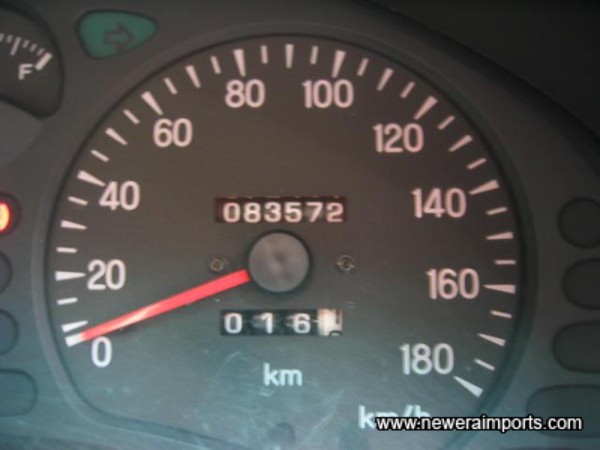 Mileage in km (Will be converted to show total in miles)