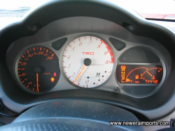 Original TRD gauges - fitted since new.