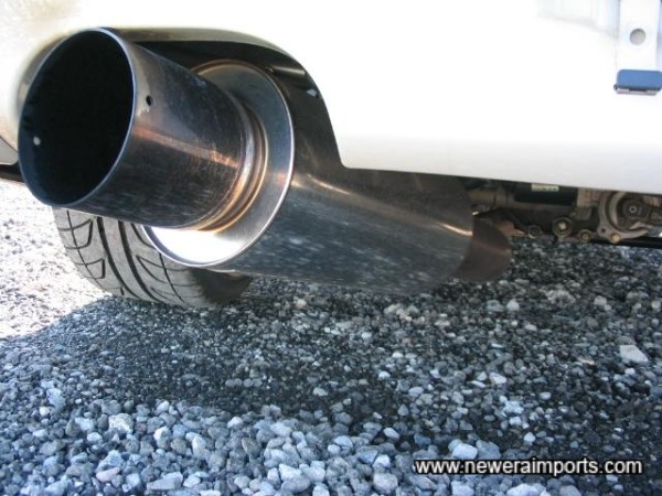 Apexi N1 Stainless steel exhaust.