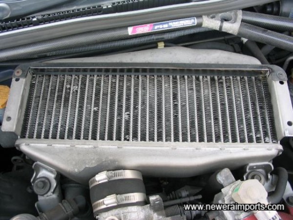 Intercooler virtually like new - a sign the car has not been driven hard!