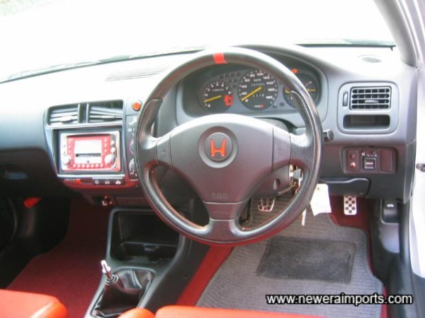 Original SRS Momo steering wheel.
