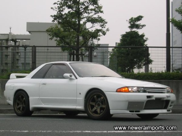 White is the classic colour for GT-R's. In our opinion it shows off the R32's discreet curves best.