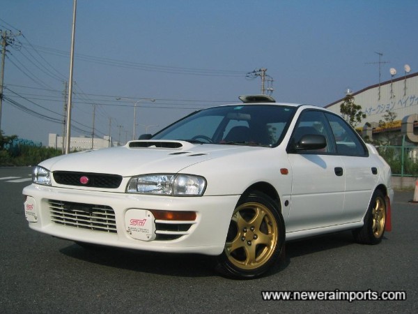 This Impreza is in concours condition.