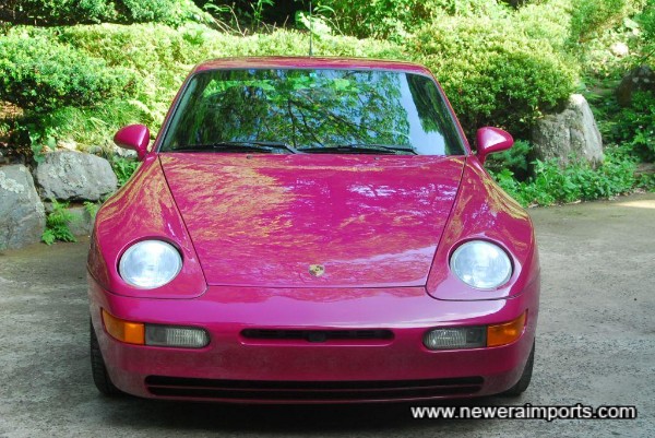 928 influence. Pop up headlamps a classic (Became illegal in the late 90's).