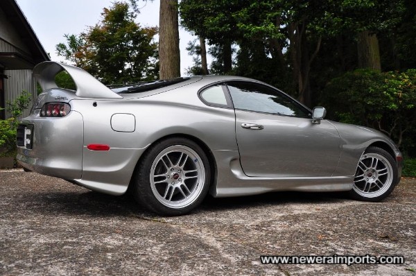 Enkei RPF1's were recently fitted (With new tyres) - original wheels are also available, but we prefer the look of 18's.